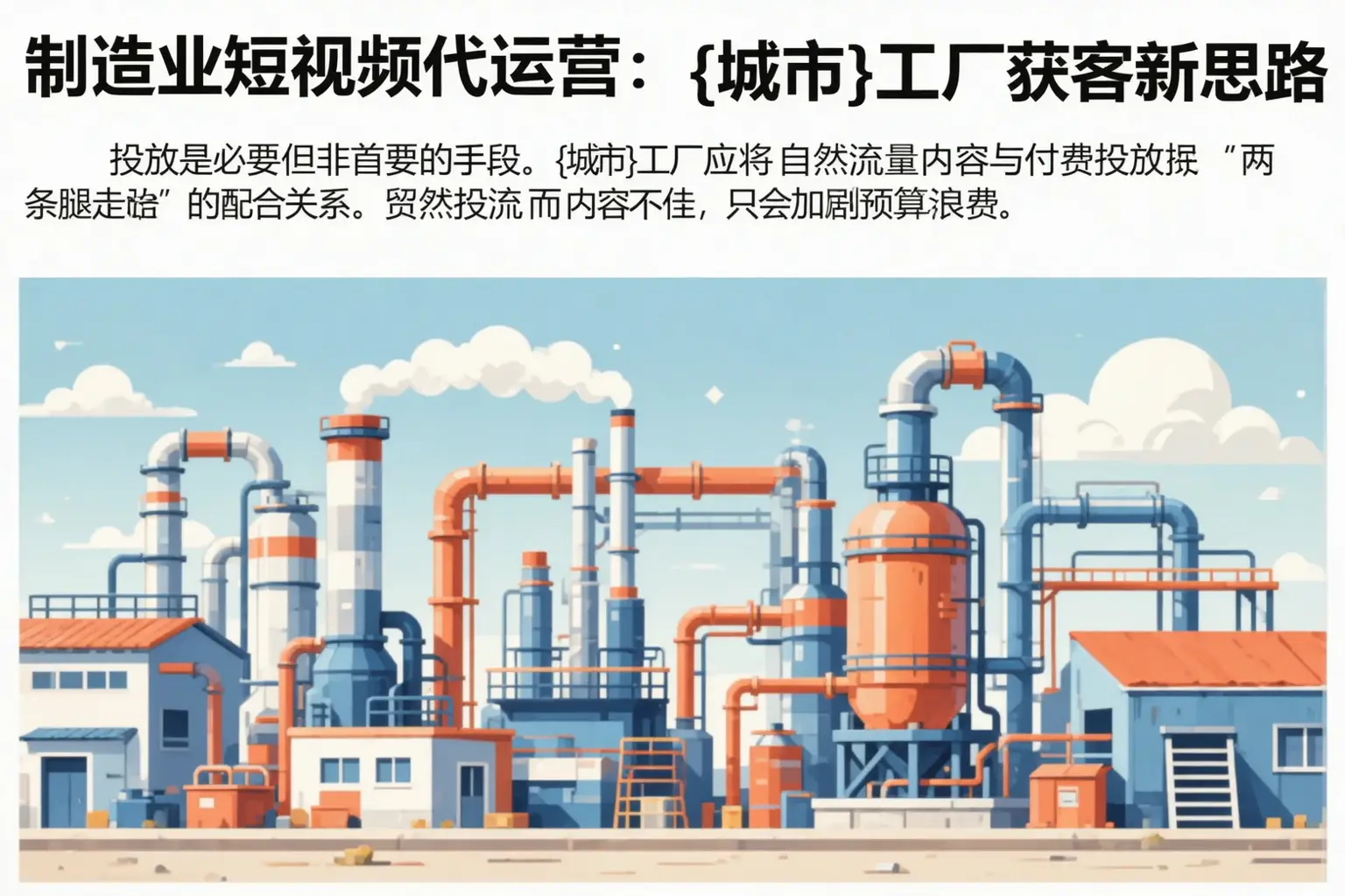 制造业短视频代运营:克拉玛依区工厂获客新思路